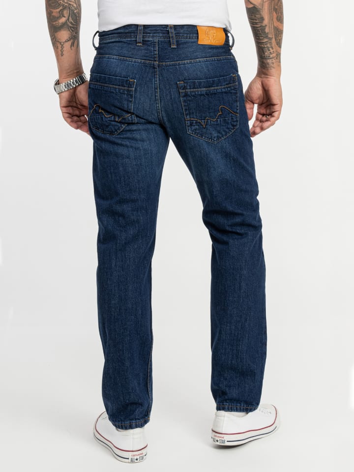 Rock Creek Jeans Straight Leg in Blau günstig kaufen