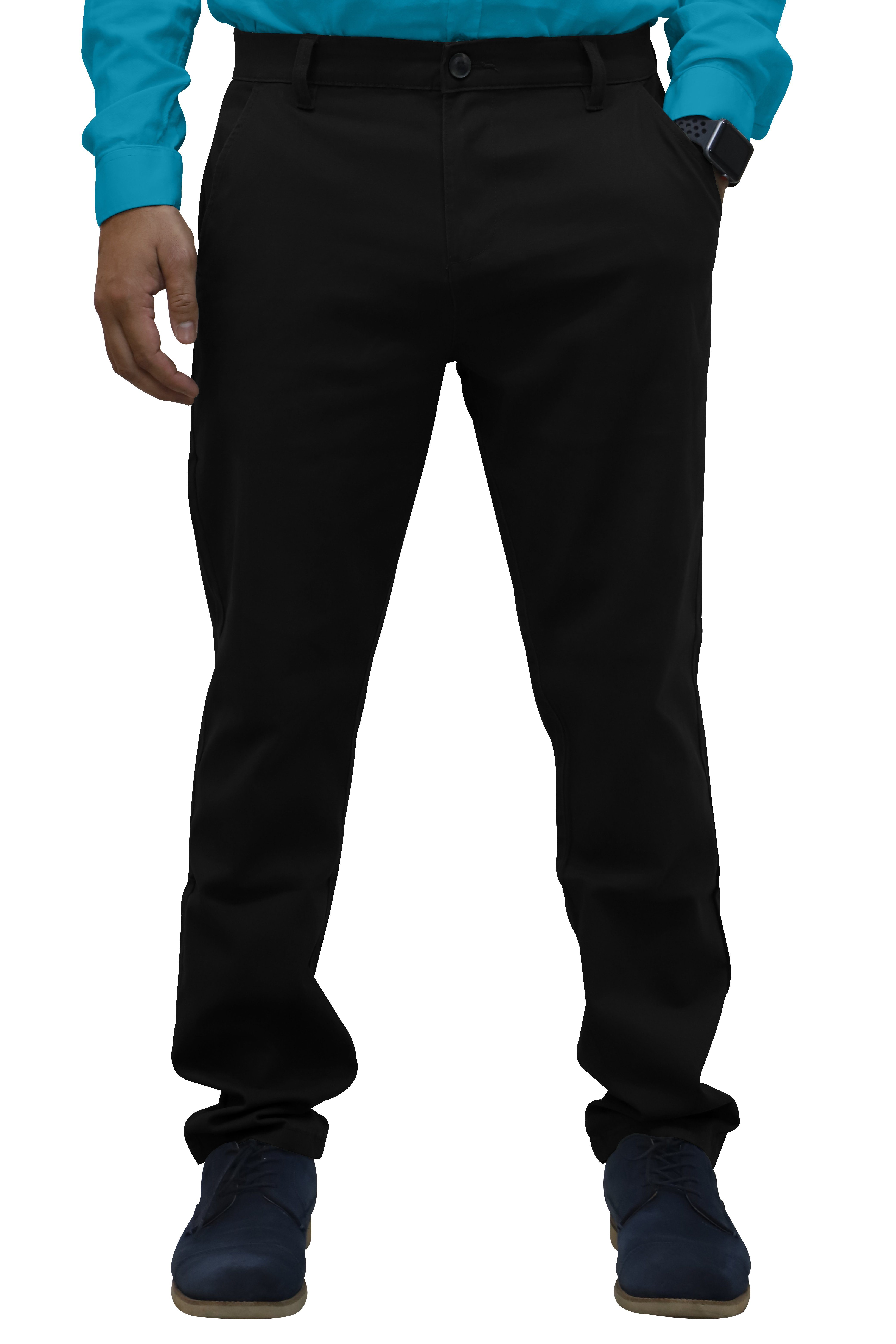 BlauerHafen Chinohose Herren Regular Fit Chino Casual Relaxed Stretch-Baumwollhose 30