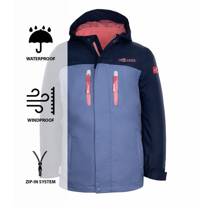 Trollkids Bryggen Doppeljacke Mädchen
