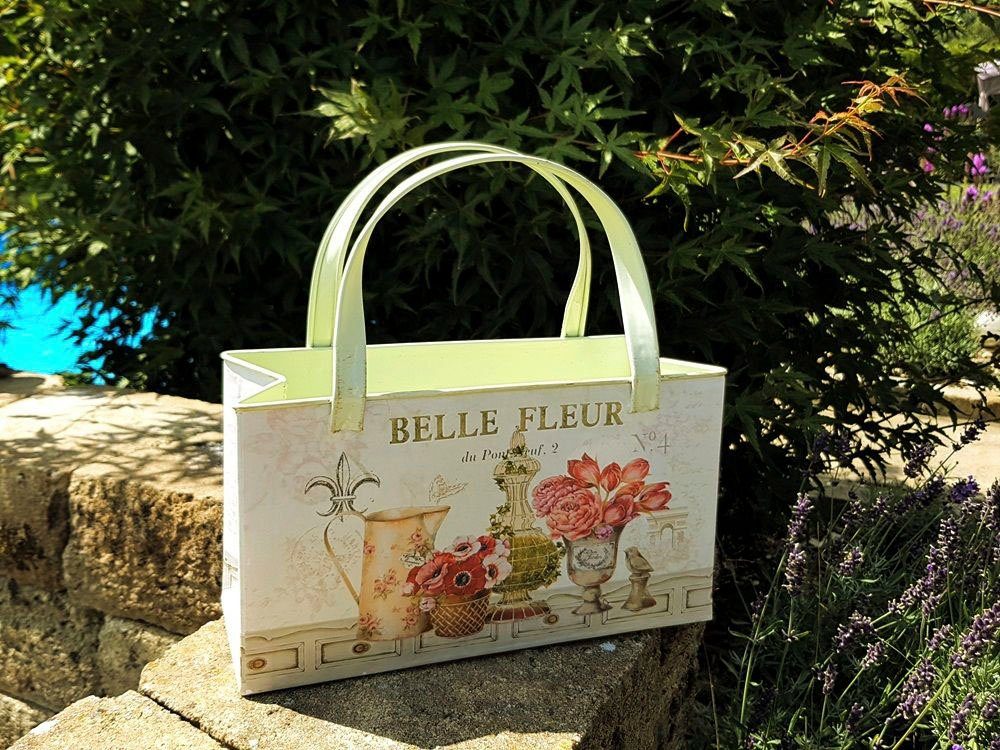 Ambiente Haus Übertopf Fleur-Tasche aus Metall (1 St)