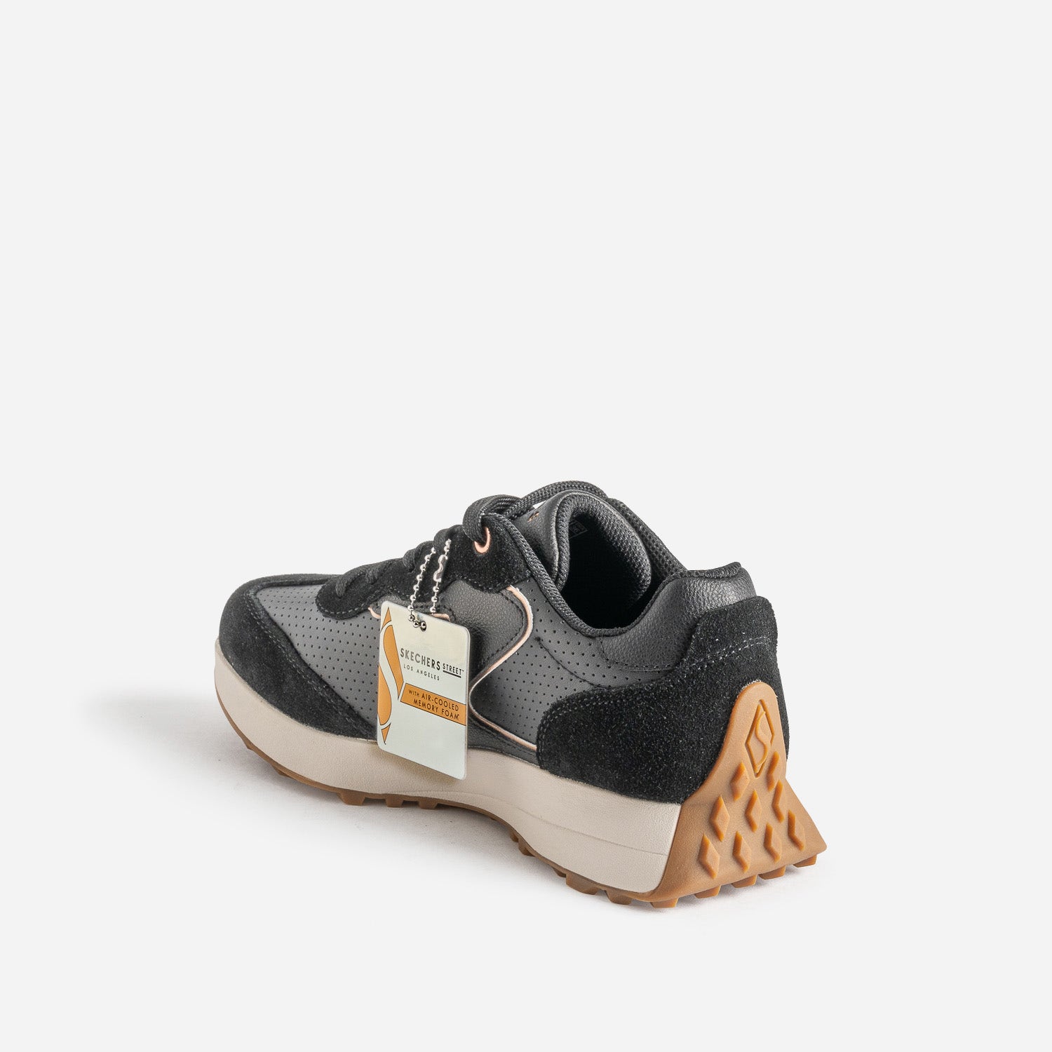 Tennis SKECHERS noire bi-matière