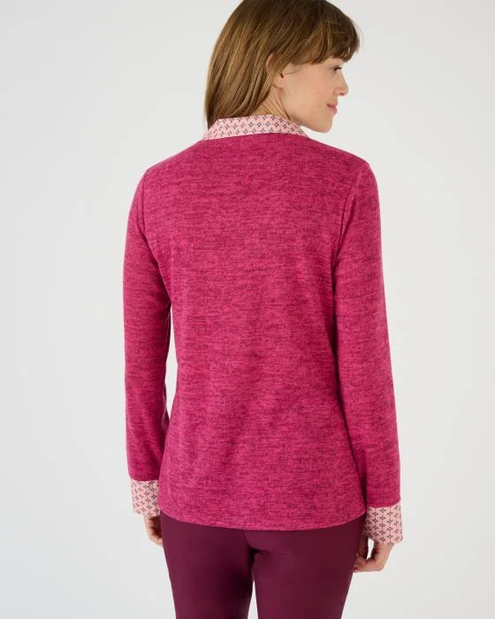 Tee-shirt effet 2 en 1 en maille chaude