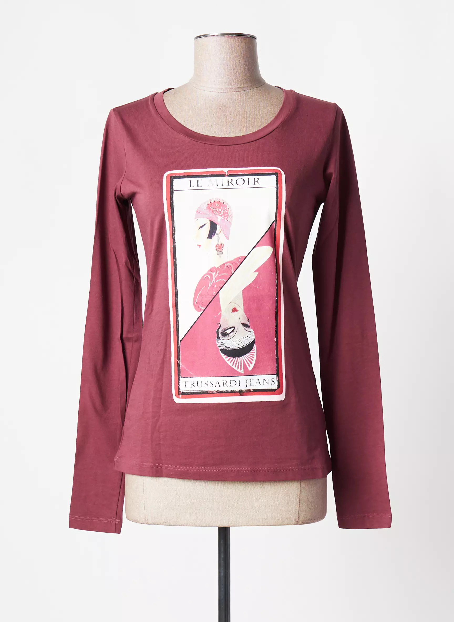 Trussardi Jeans Tshirts Femme couleur rouge