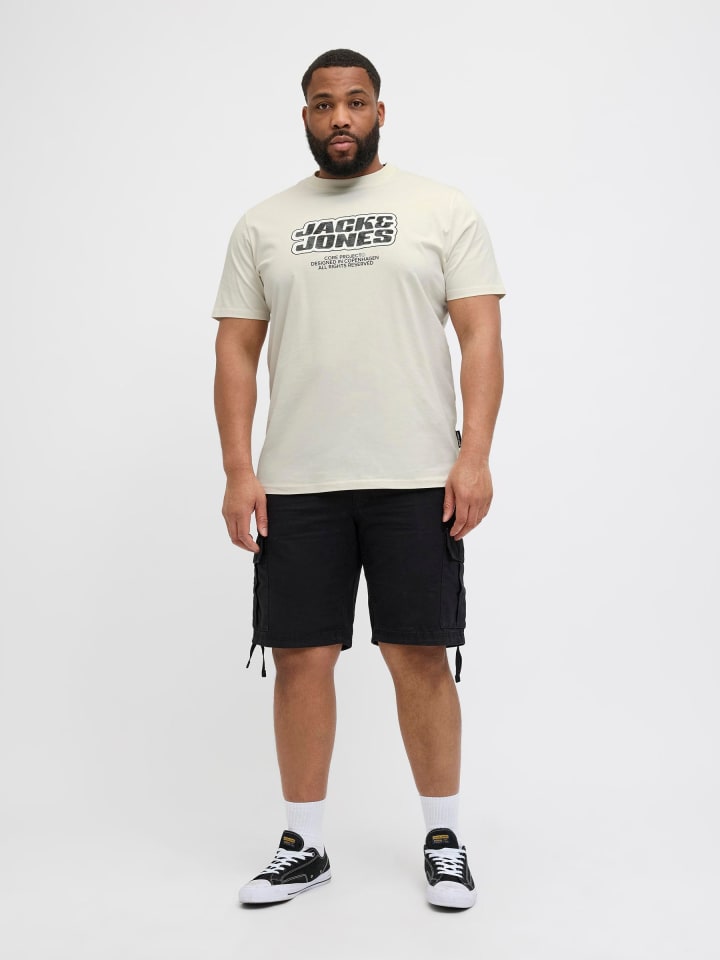 JACK & JONES PLUS T-shirt in Sweet Corn günstig kaufen