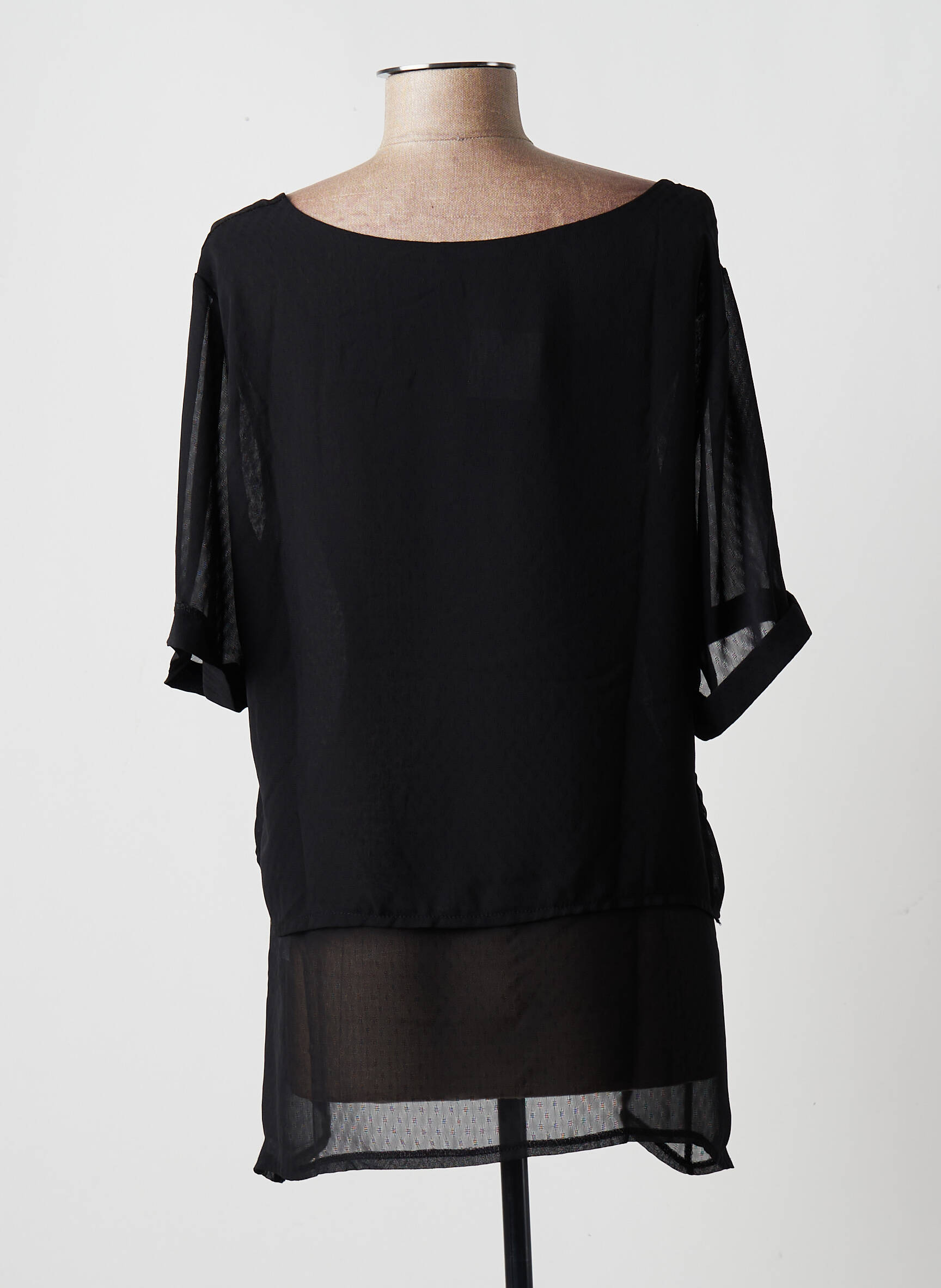 Multiples Tuniquemanchecourte Femme couleur noir
