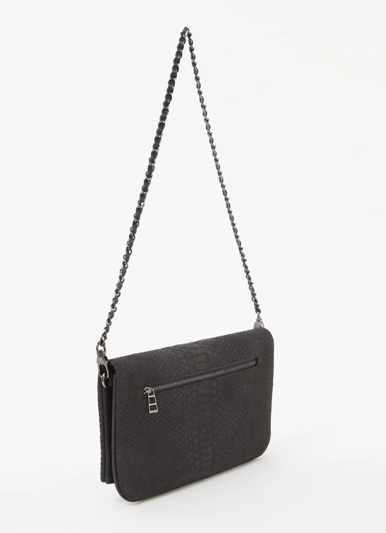 Zadig&Voltaire Soft Savage Rock -teksturoitu nahkainen clutch-laukku