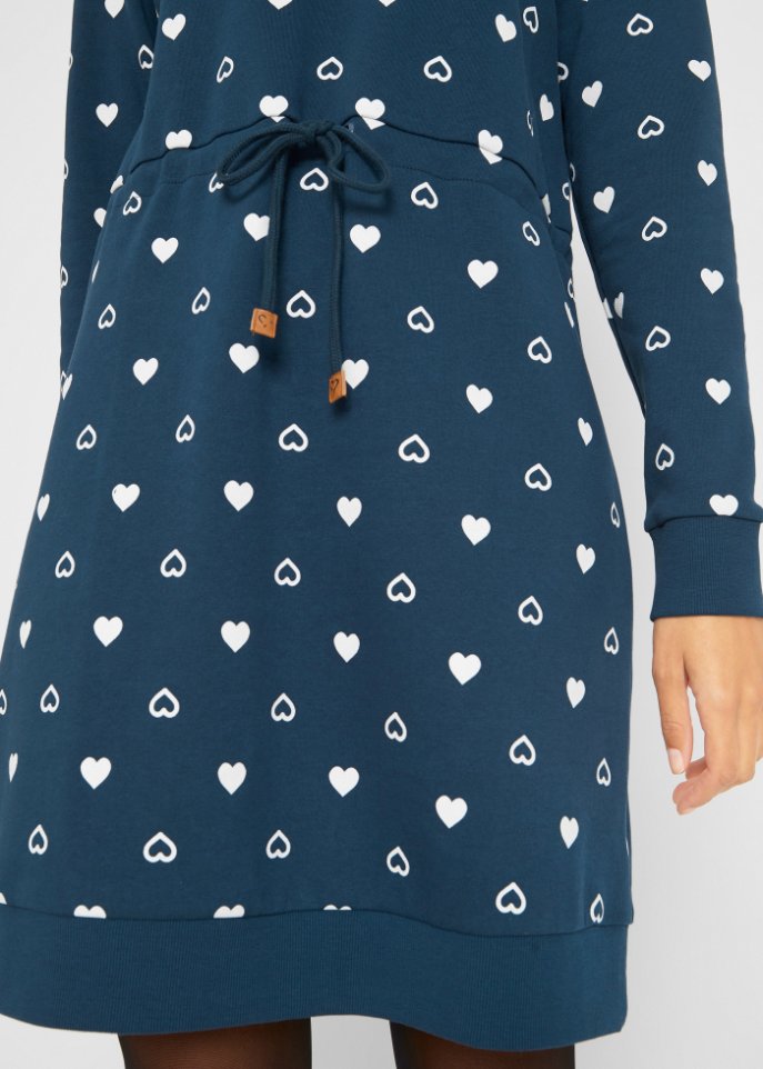 Sweatkleid, tailliert