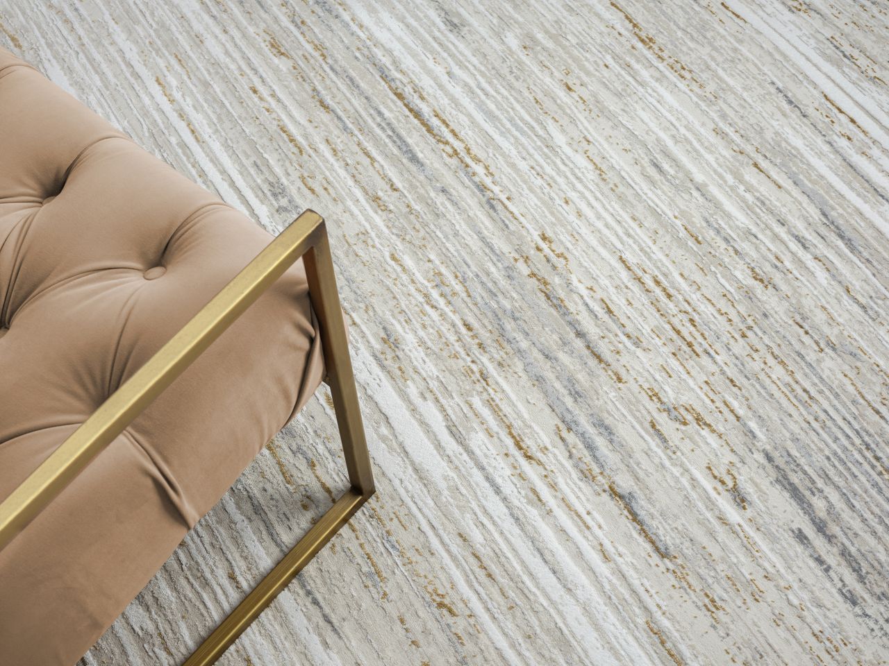MyFlair Teppich Freya, 160cm x 230cm, Farbe Beige, rechteckig, Florhöhe 10mm