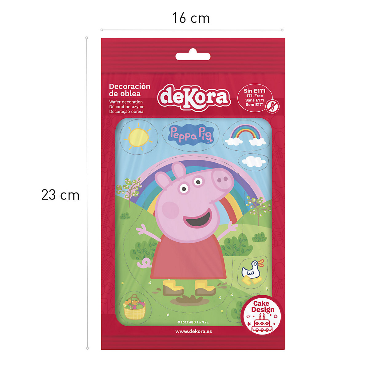 Essbare Tortendeko Peppa Wutz 14,8 x 21cm