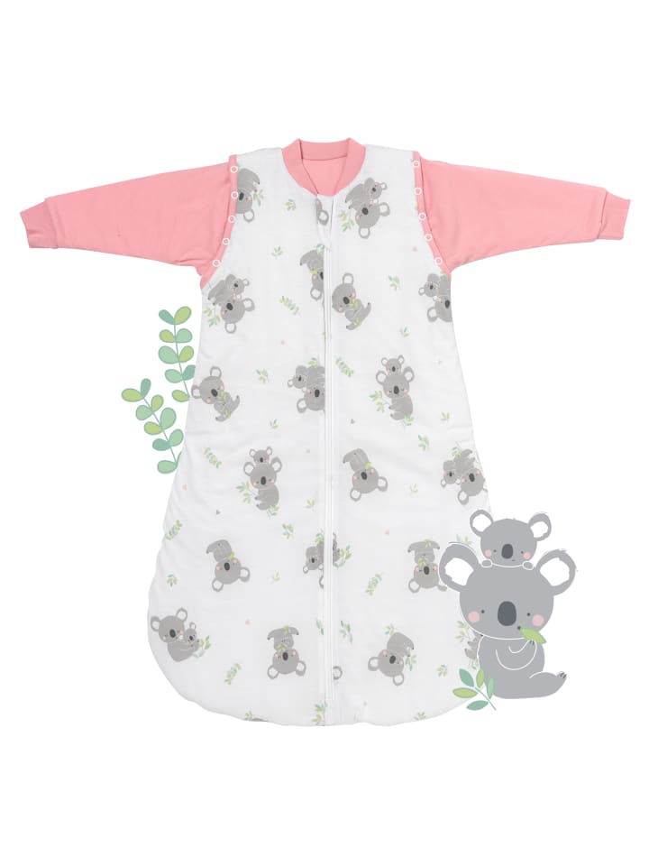 Schlummersack Babyschlafsack, 2.5 TOG in Rosa-Weiß günstig kaufen