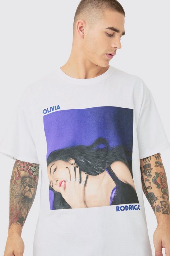 Oversize T-Shirt mit lizenziertem Olivia Rodrigo Print