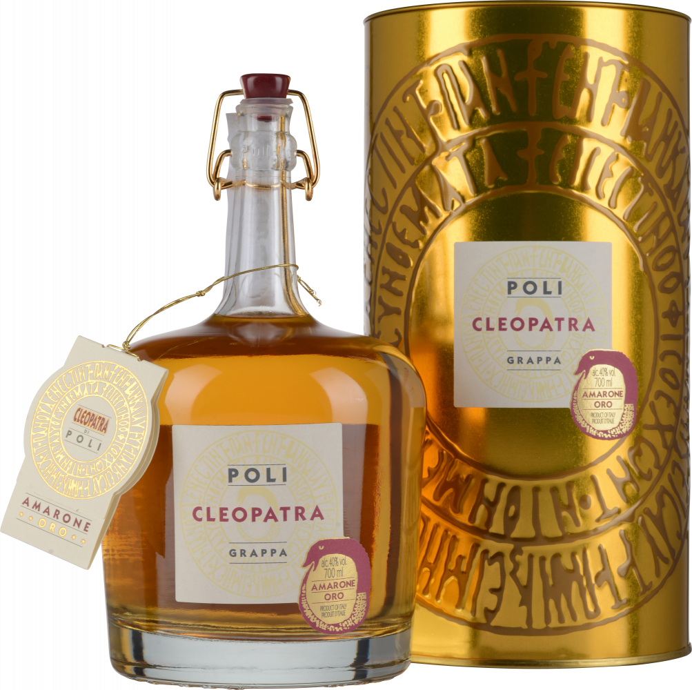 Poli Grappa Cleopatra Amarone d’Oro 0,7 Liter in Tube