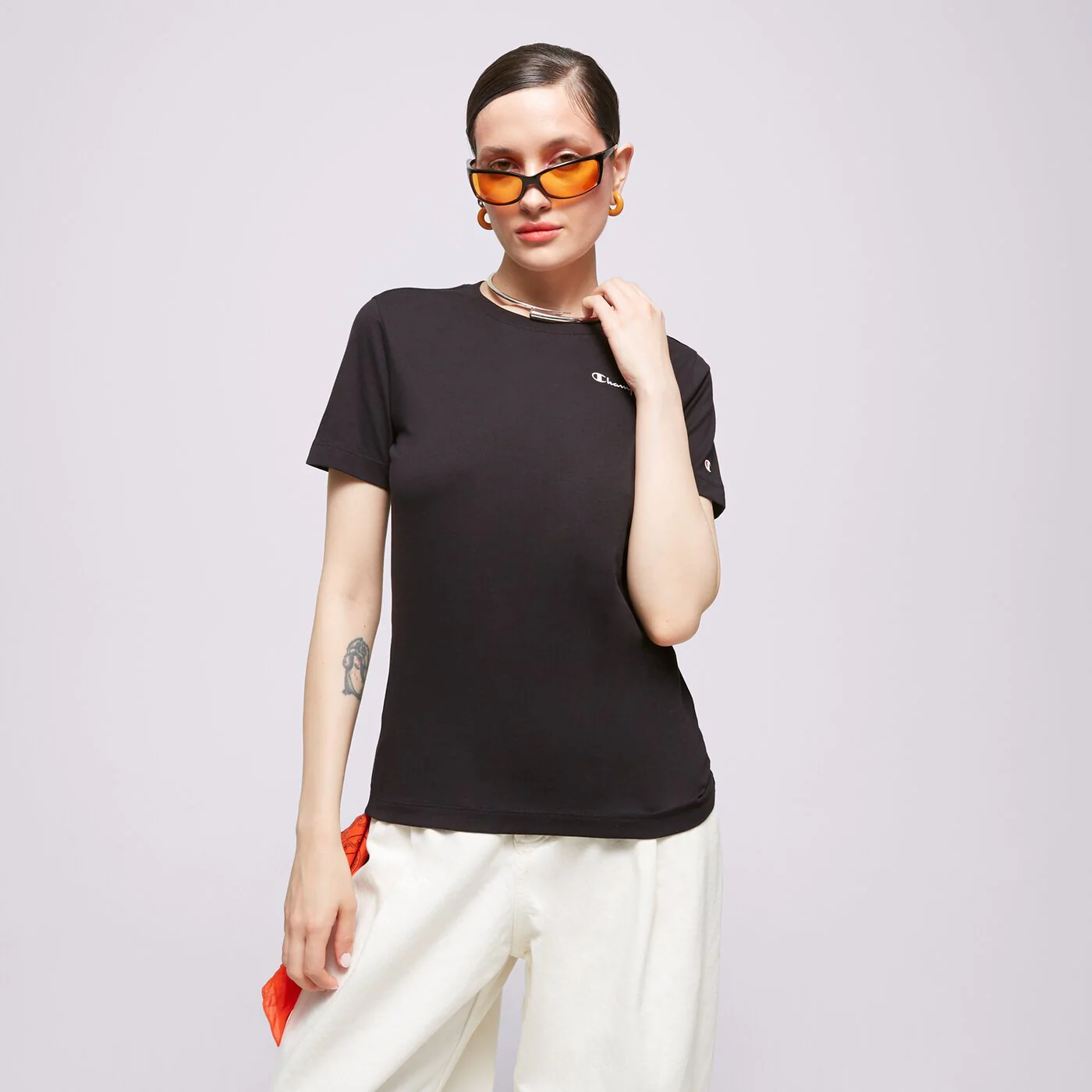 CHAMPION T-SHIRT CREWNECK T-SHIRT Schwarz