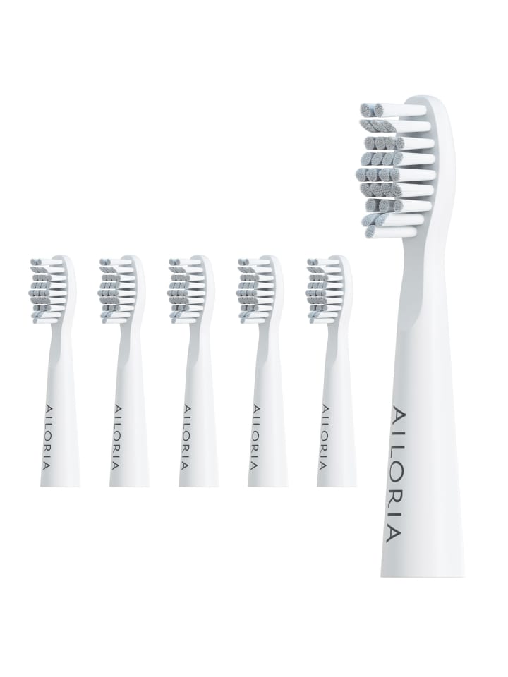 Ailoria PRO SMILE Ersatzbürstenköpfe 6er Set in weiß günstig kaufen onesize