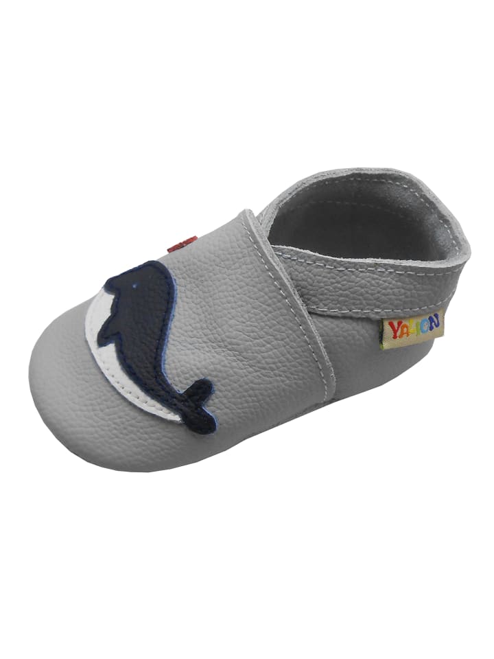 Yalion Leder-Krabbelschuhe 