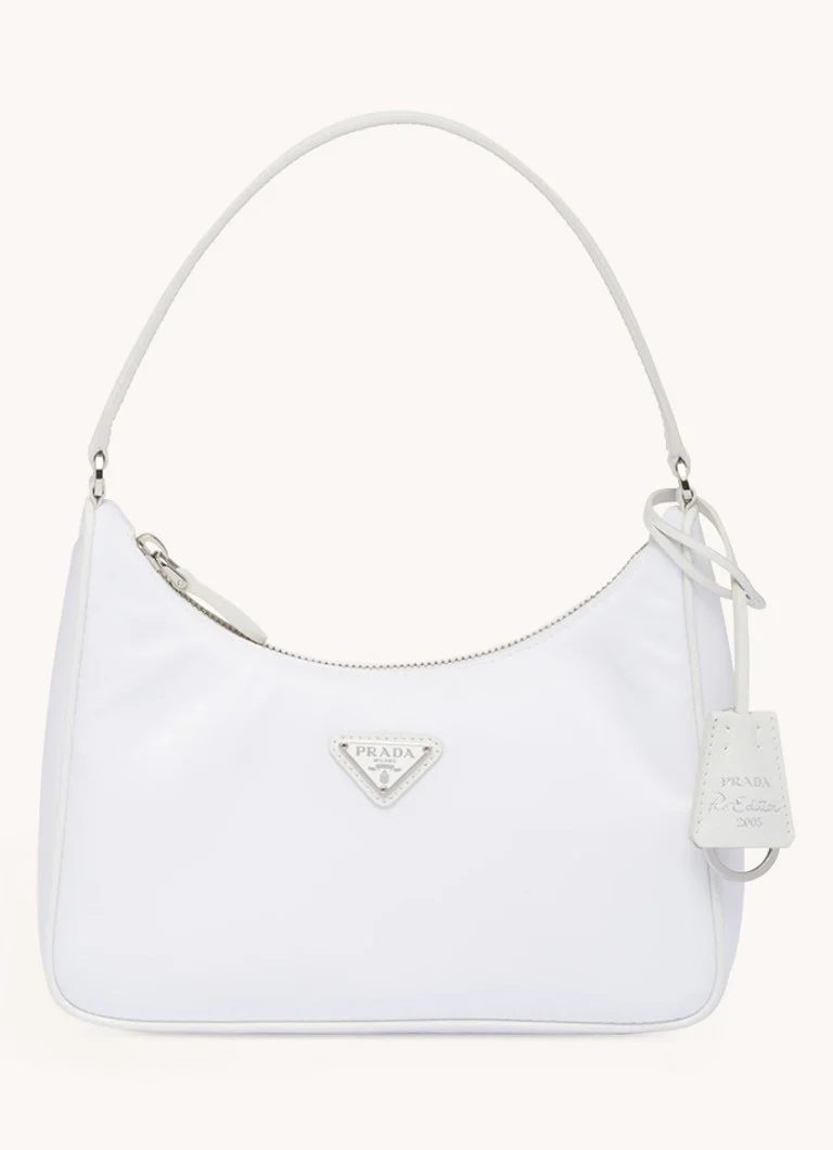 Sac bandoulière Prada Re-Edition 2005 en nylon avec détails en cuir