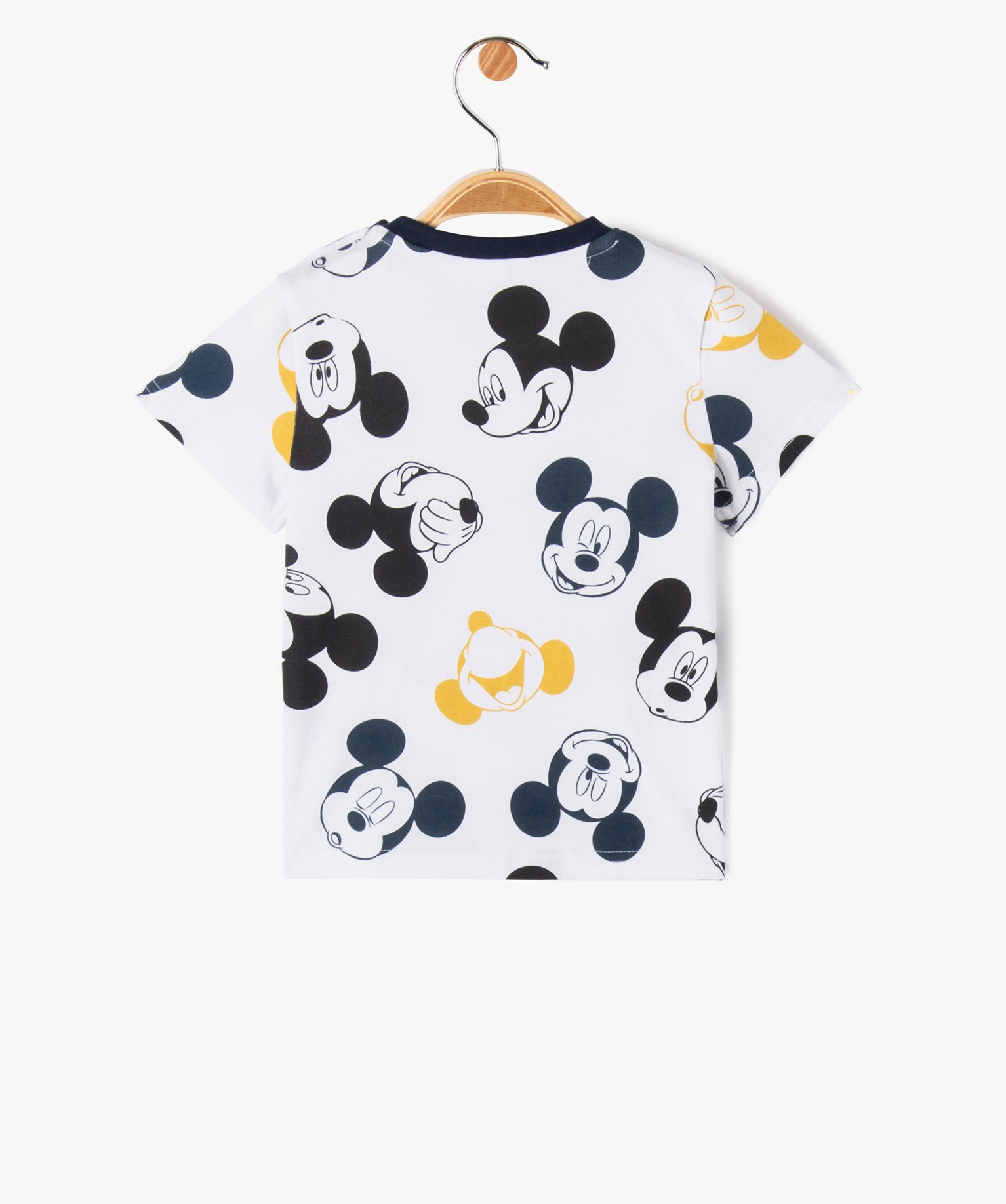 Tee-shirt manches courtes en coton imprimé héros bébé ga... blanc | GEMO