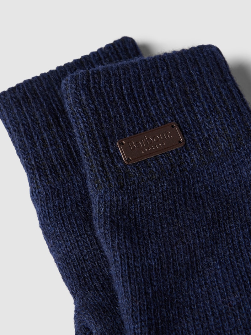 Handschuhe mit verstellbarem Riegel Modell 'Carlton' in dunkelblau