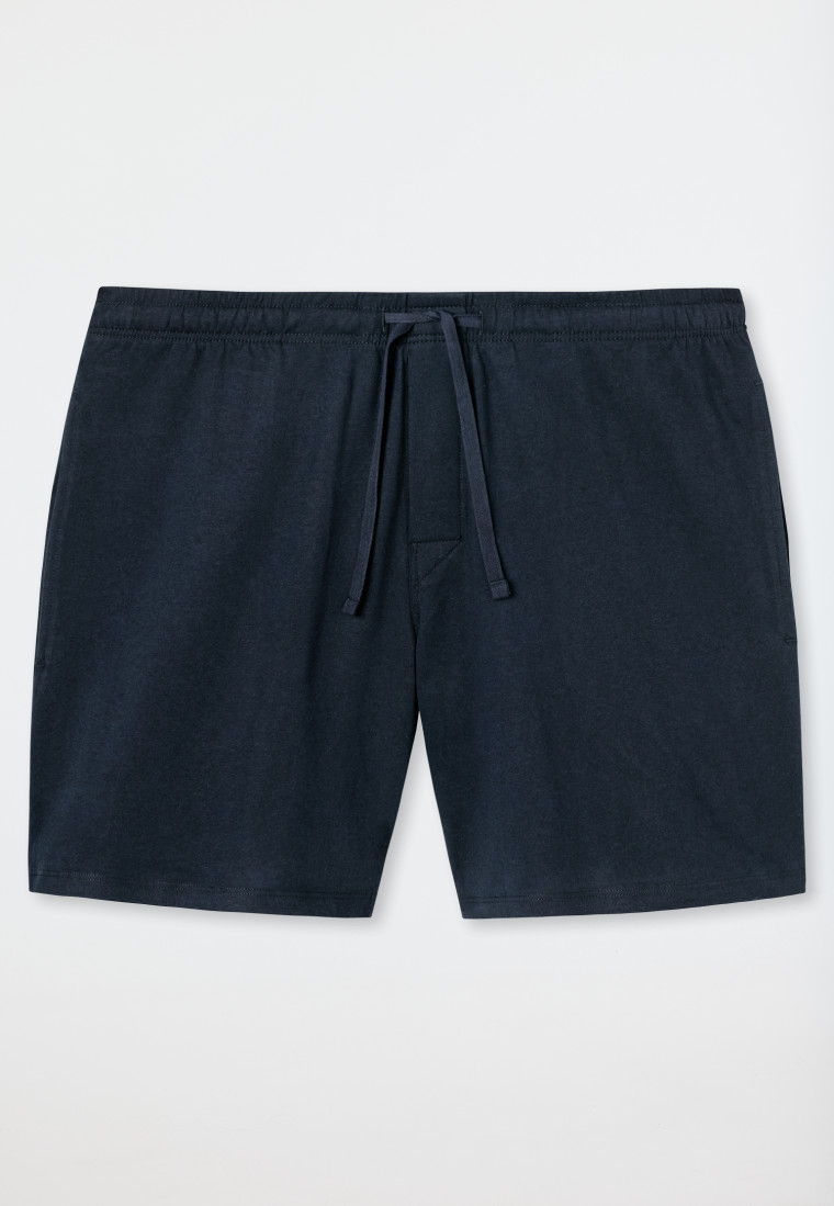 Long Boxer Jersey dunkelblau - Mix+Relax