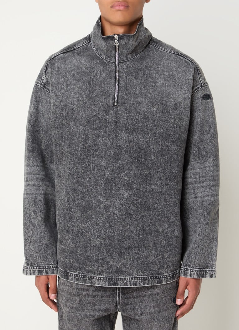 Giacca a vento in denim Diesel D-flow