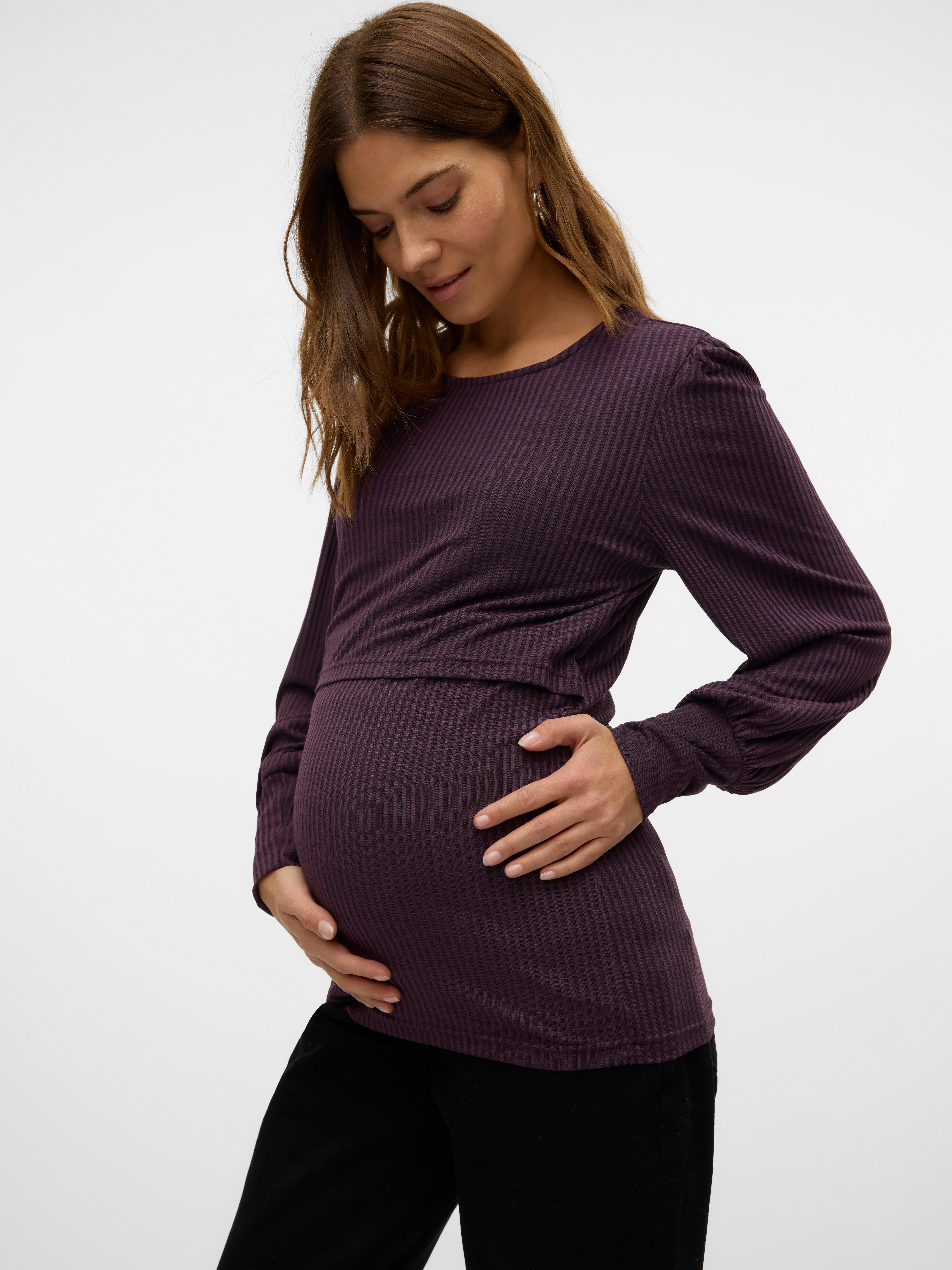 Normal geschnitten Rundhals Top