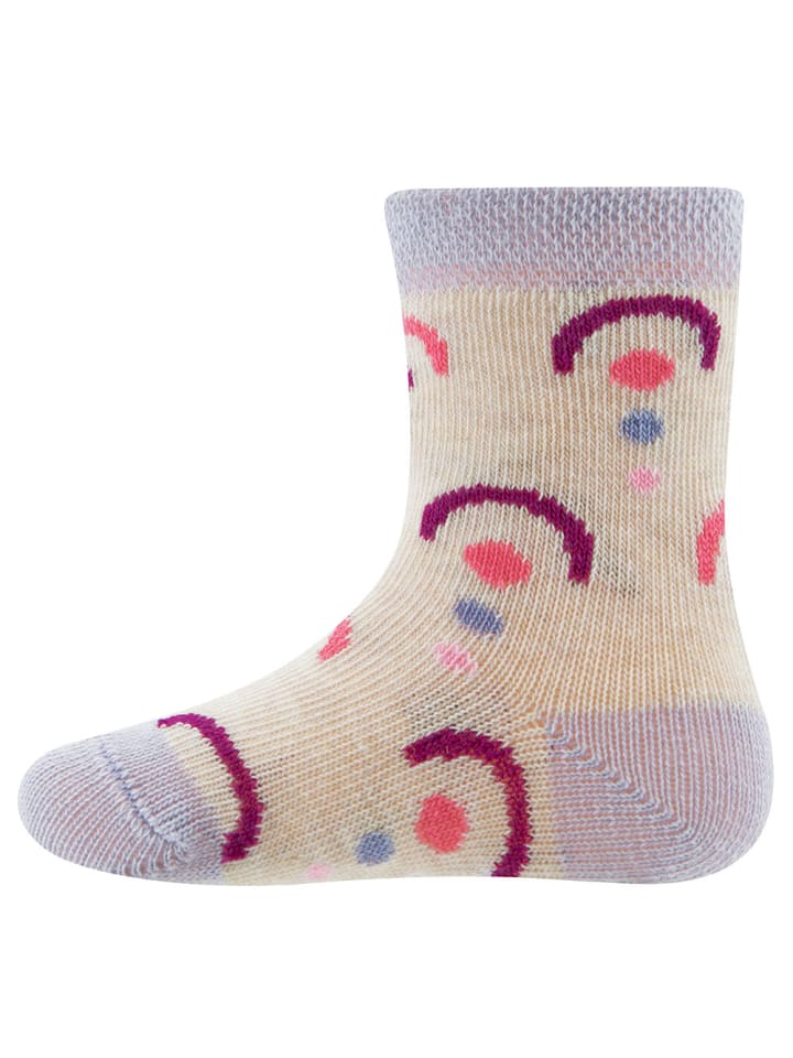 ewers 2er-Set Socken 2er Pack Regenbogen in h.flieder-beige mel. günstig kaufen