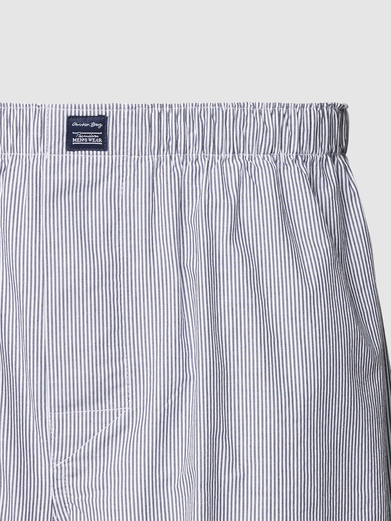 Boxershorts mit Label-Patch im 3er-Pack in marineblau