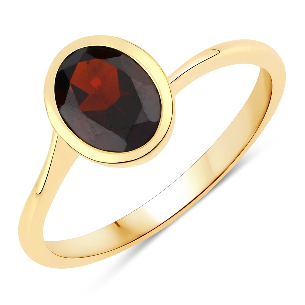 Rafaela Donata Bague Argent sterling Grenat en Or jaune Bague