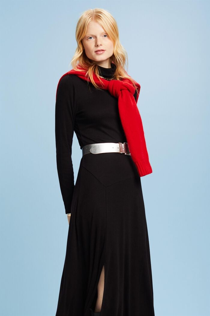 Maxikleid mit Rollkragen aus TENCEL™