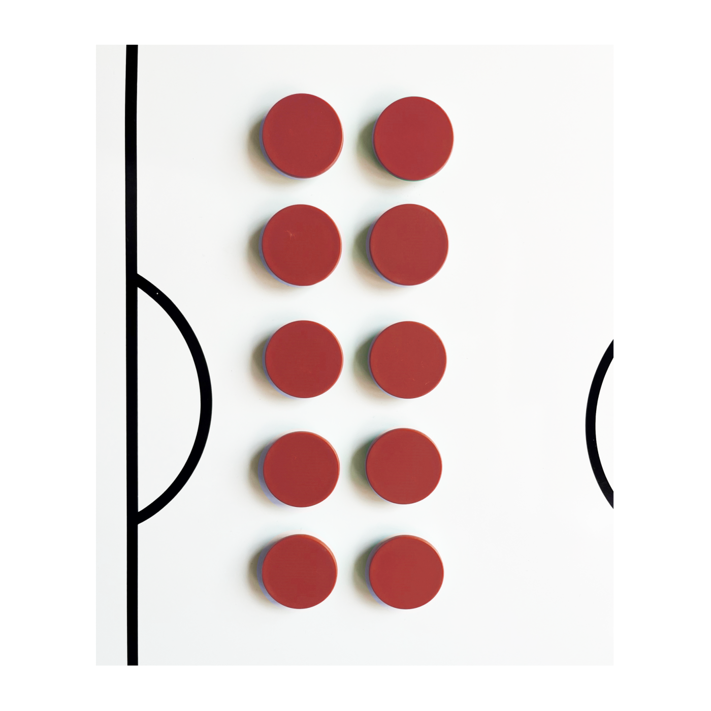 BFP TOP COACH Rundmagnet 10er Set 30mm Rot