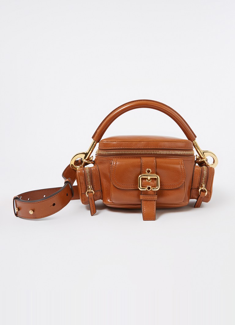 Chloé Mini Camera ādas rokassoma ar noņemamu plecu siksnu