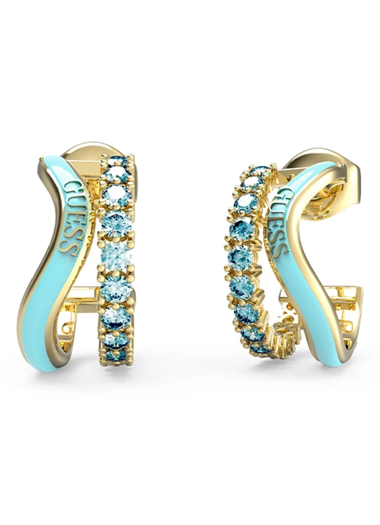 GUESS Earrings with glass stone JUBE03071JWYGAQT-U
