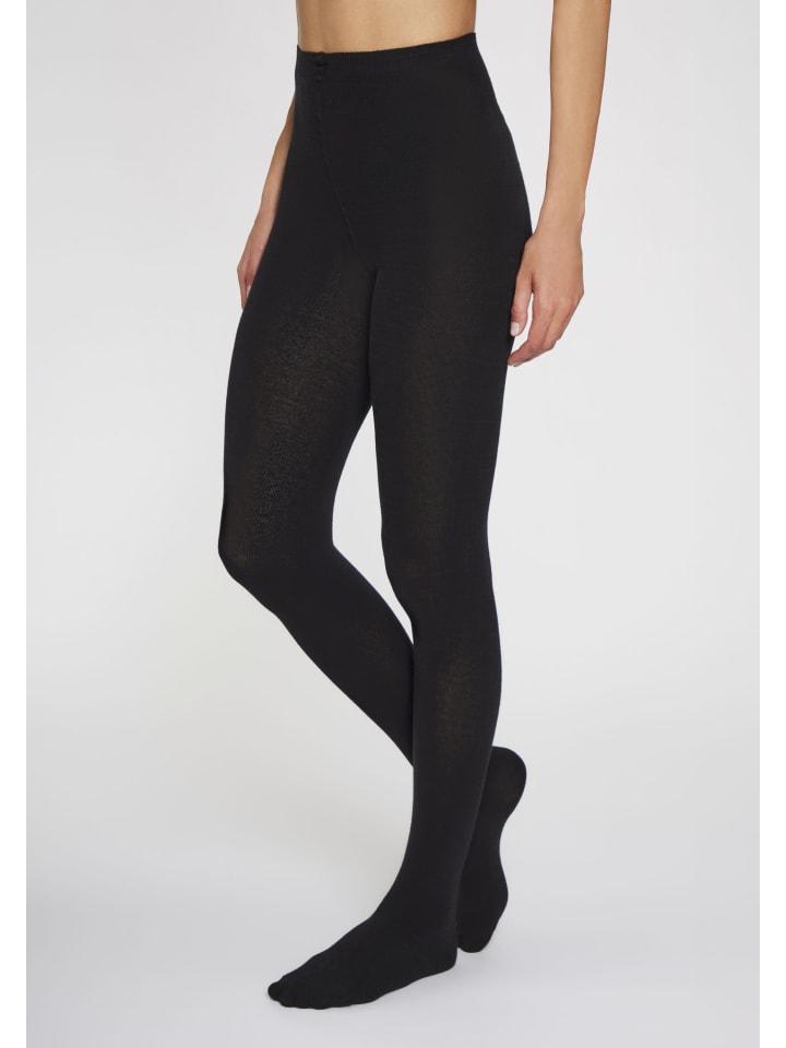 LAVANA basic Strickstrumpfhose in schwarz günstig kaufen