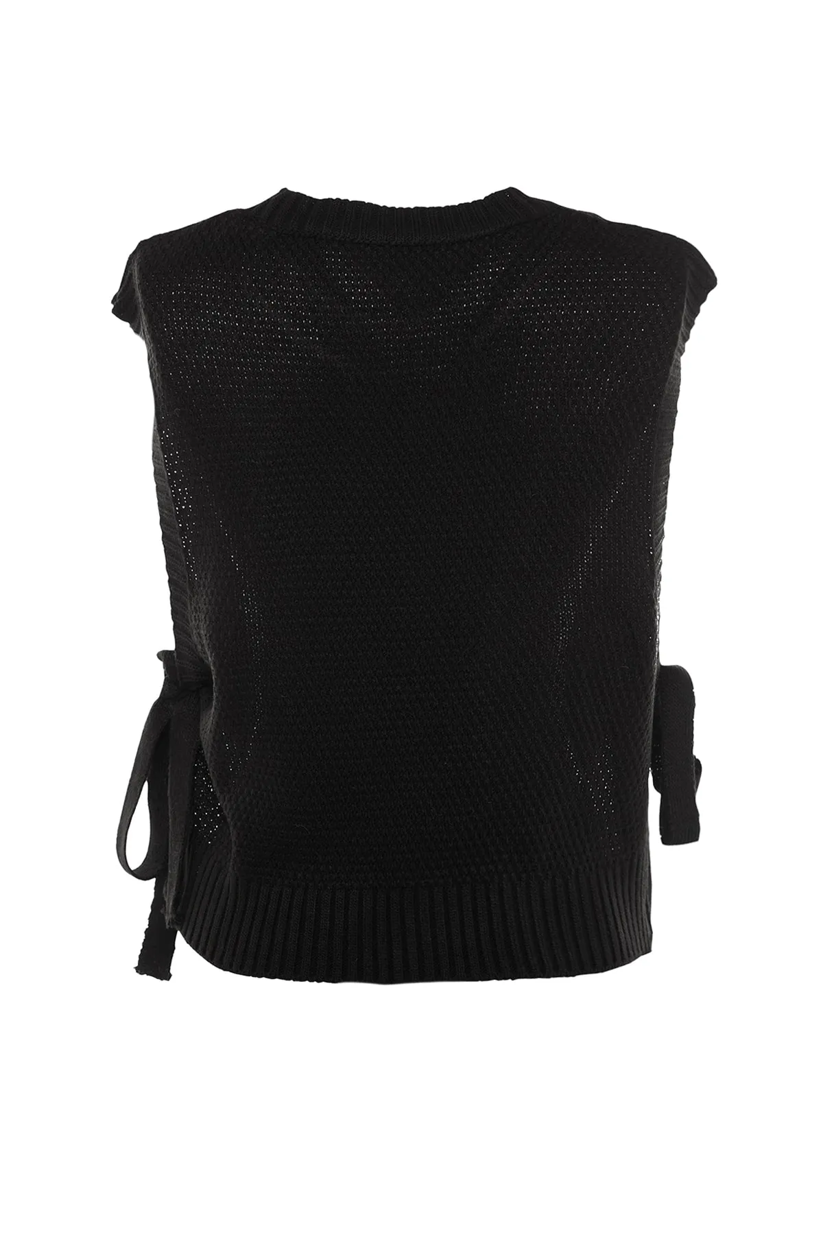 Trendyol Collection  Strickweste - Schwarz - Regular Fit