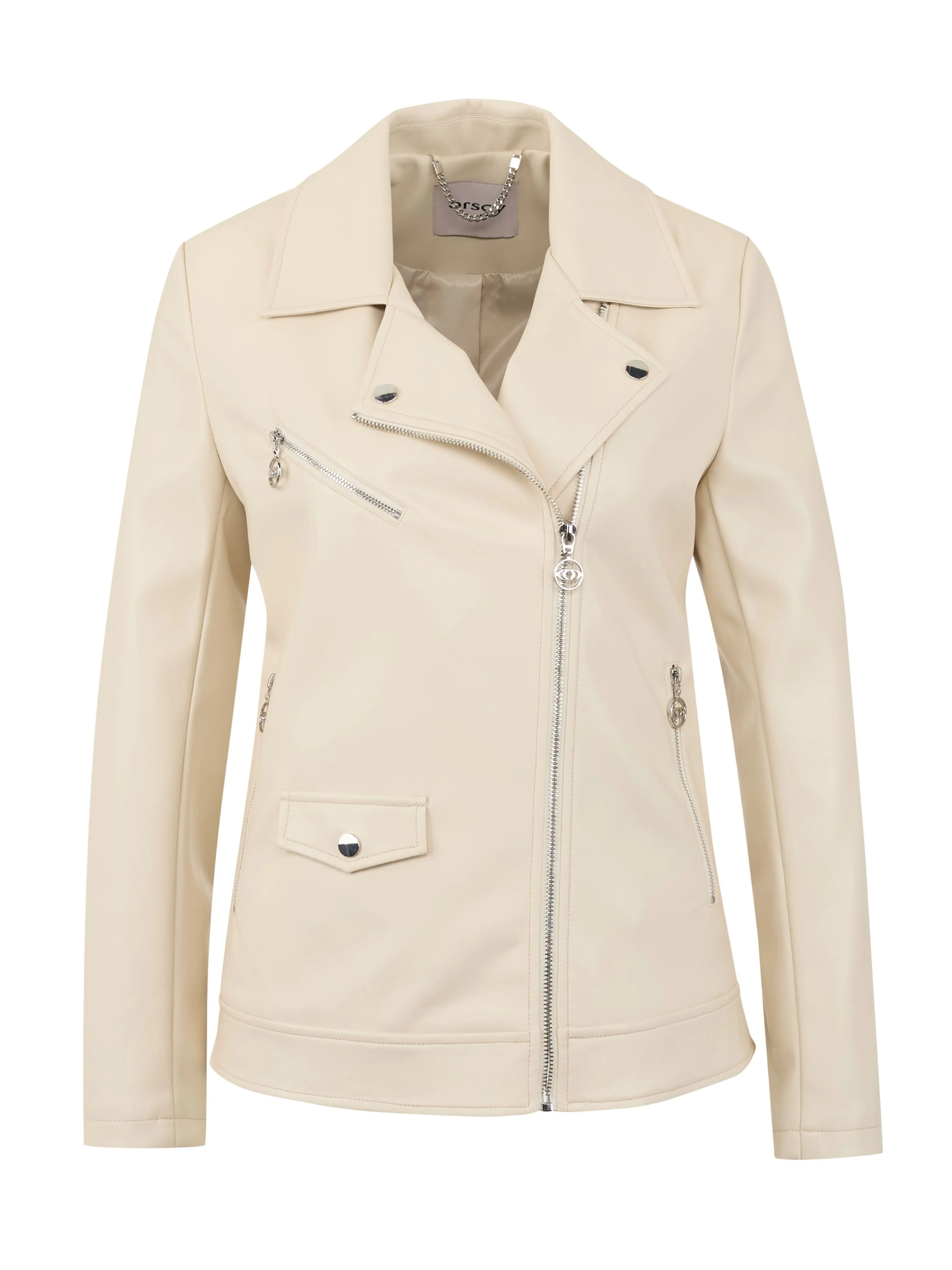 Beige Damen Lederjacke ORSAY