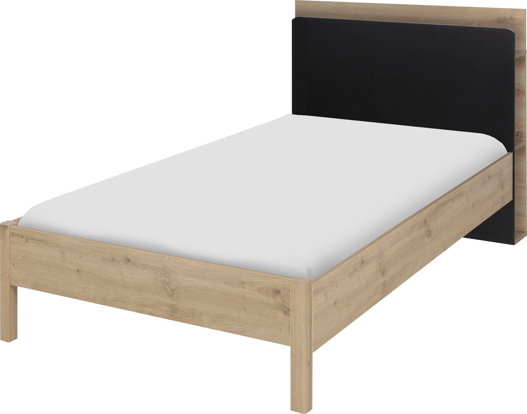 Gami Jugendzimmer-Set Arthus, (4-St., Bett mit Kopfteil, Kleiderschrank, Schreibtisch)