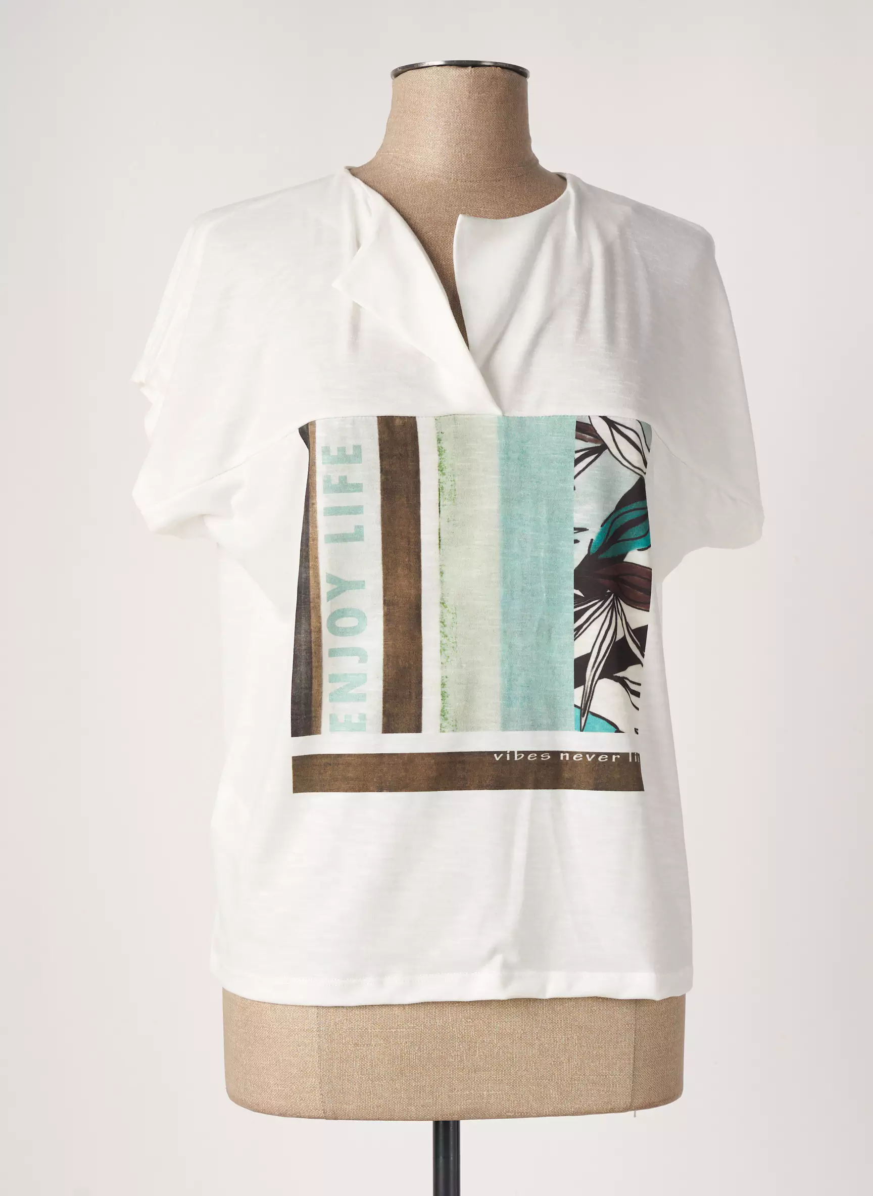 Paz Torras Tshirts Femme couleur beige