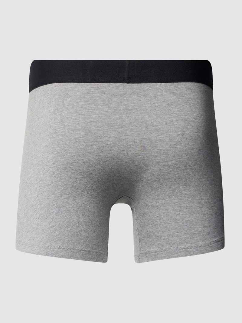 Boxershorts mit Label-Bund im 3er-Pack in schwarz