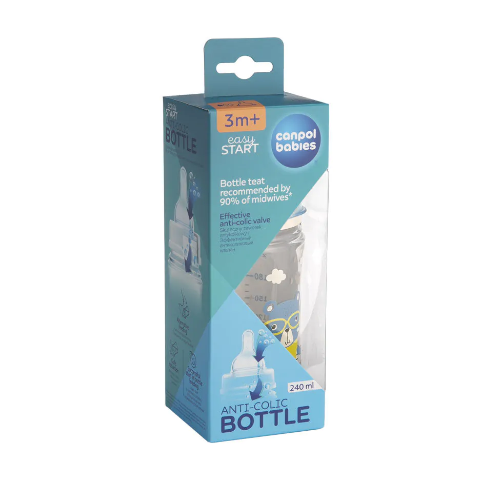 Canpol Babies Bred Anti-kolik Flaske Easy Start Bonjour