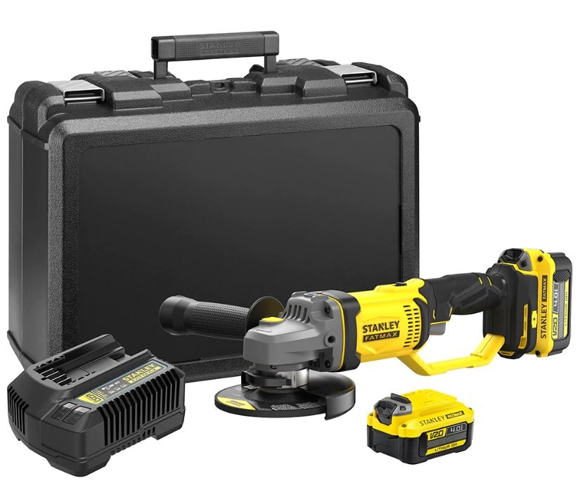 Stanley SFMCG400M2K FATMAX® V20 Kutna brusilica 125 mm 18 V 4,0 Ah Li-ion