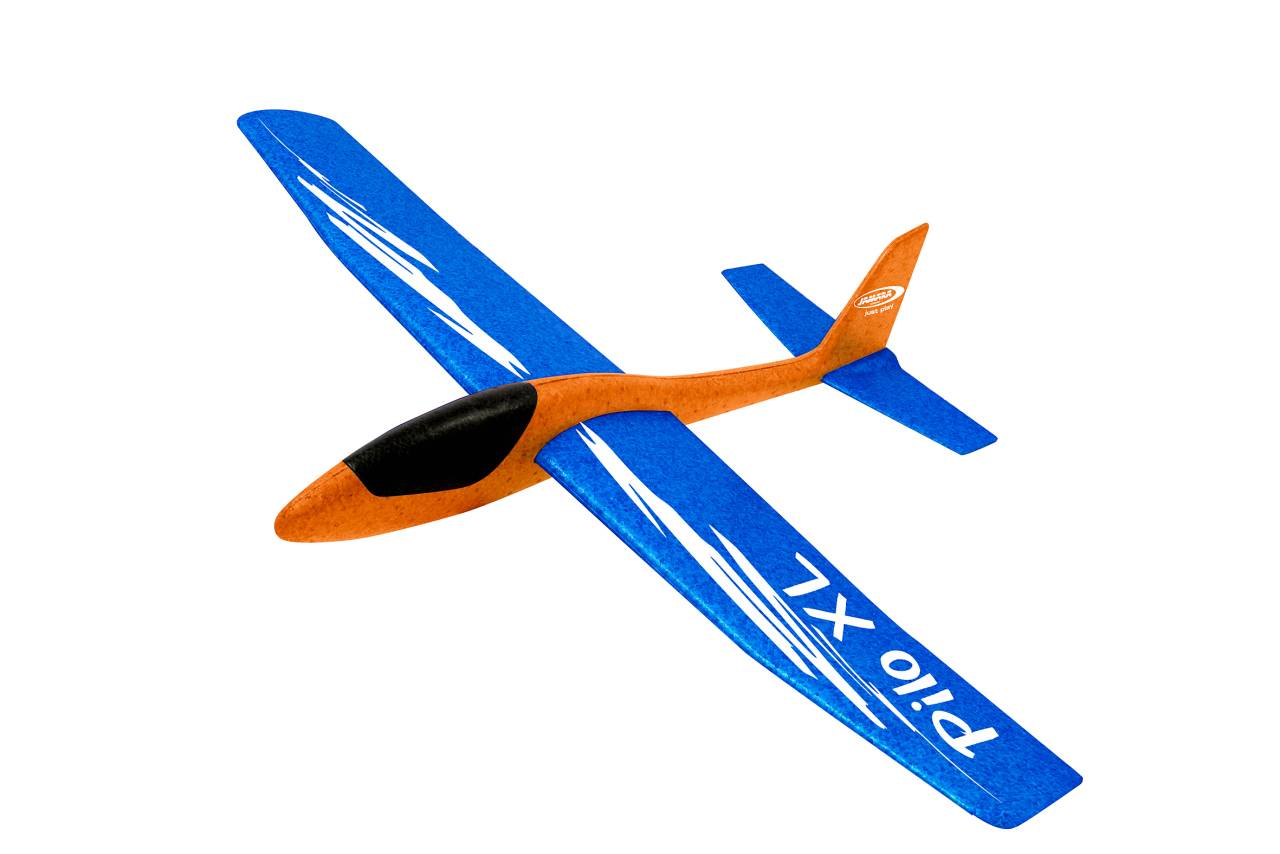 Jamara e.K. JAMARA Pilo XL Schaumwurfgleiter EPP Tragfläche blau Rumpf orange
