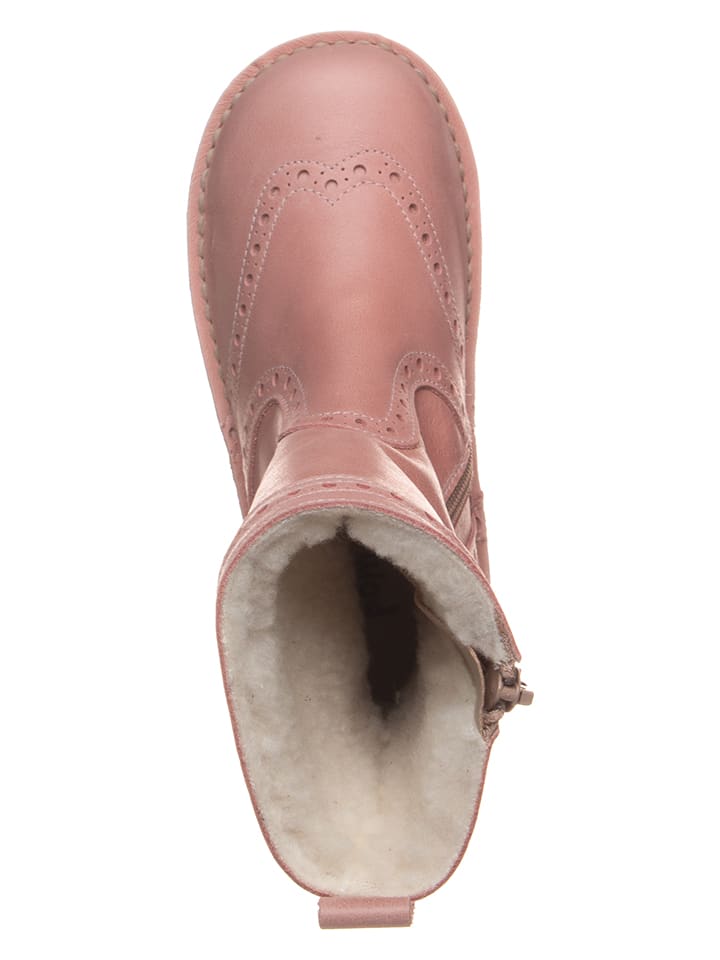 POM POM Leder-Stiefel in Rosa günstig kaufen