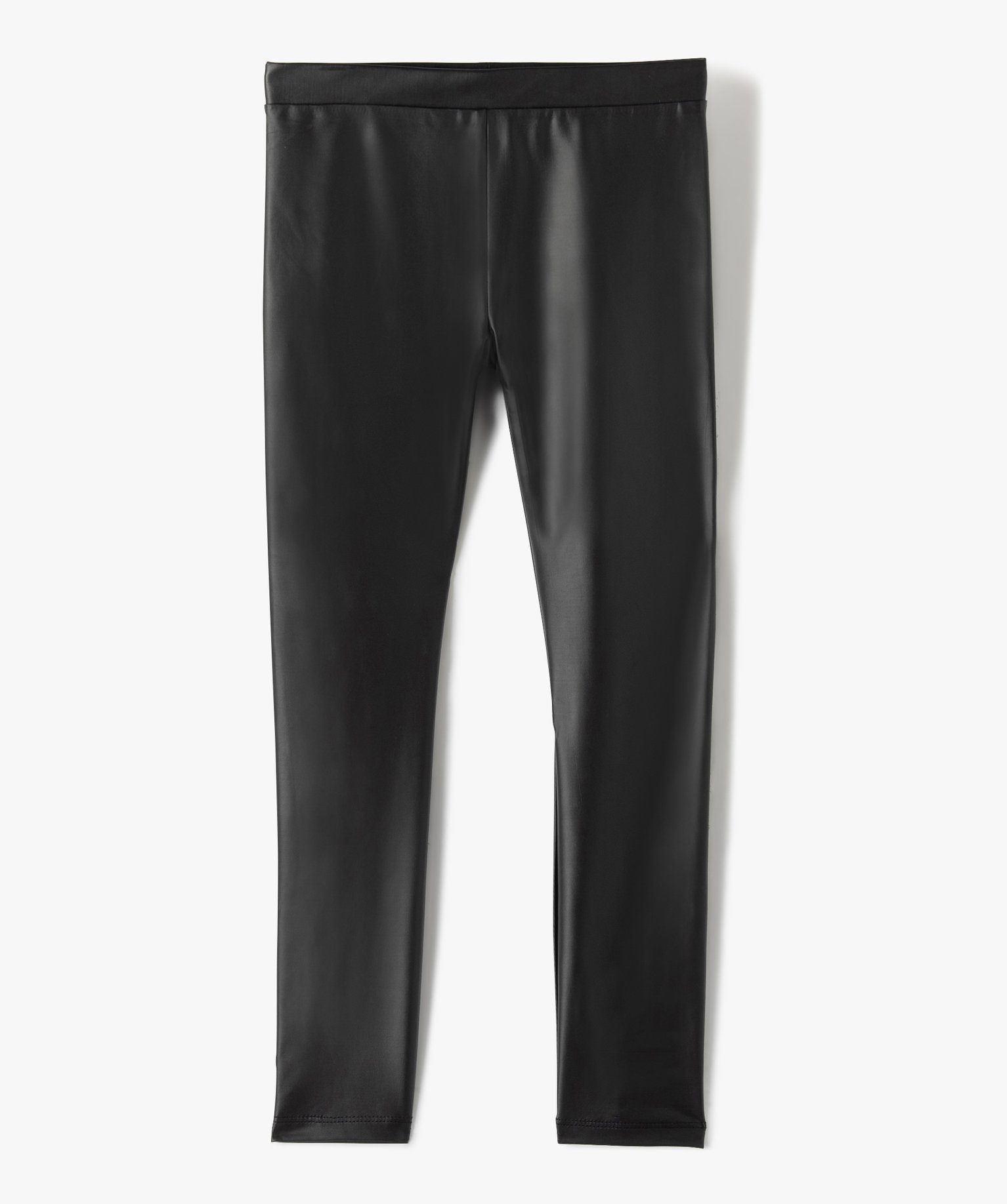 Legging long en matière extensible fille noir | GEMO