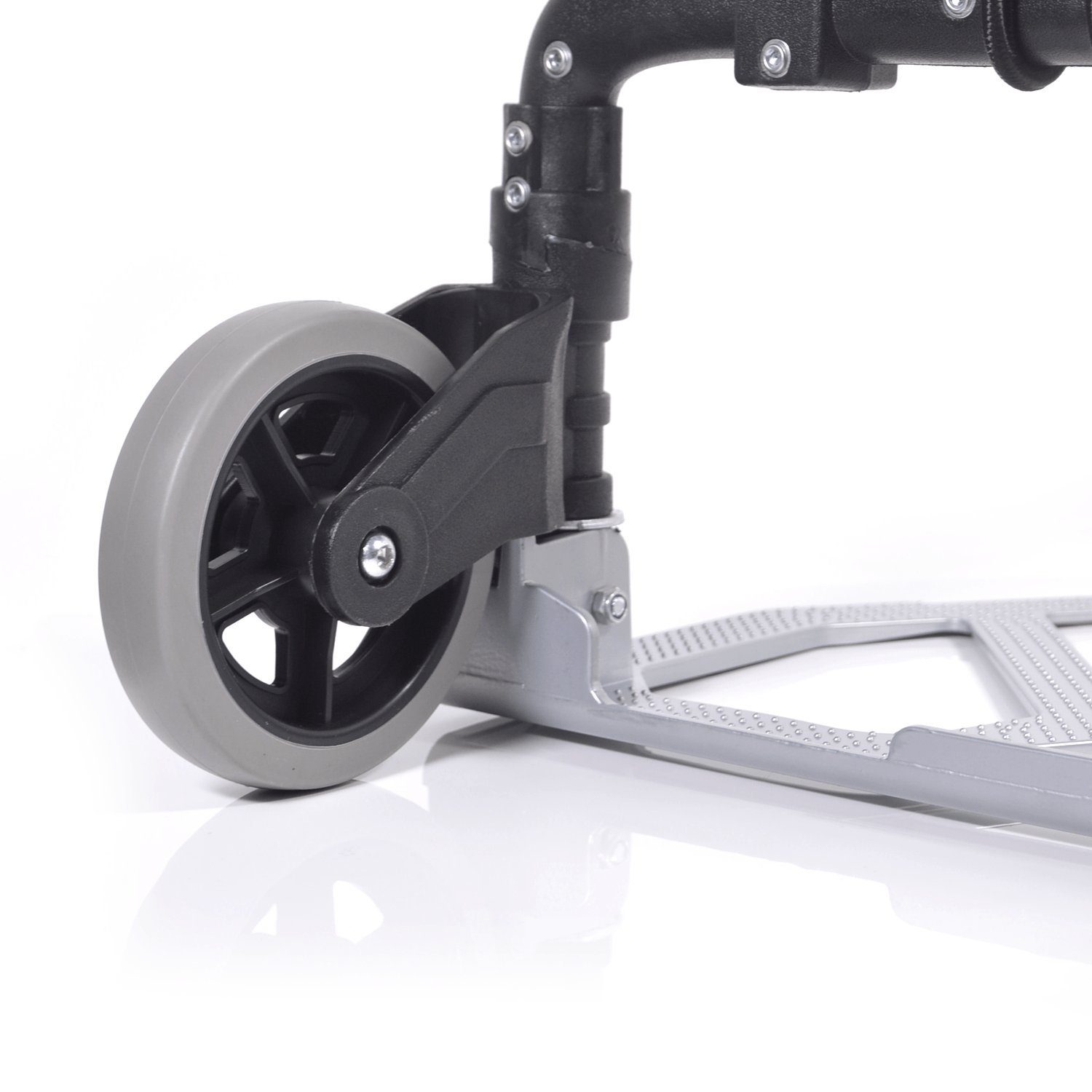 TroniTechnik Sackkarre Transportkarre Handkarre Handwagen, klappbar bis 80kg Tragfähigkeit, (Transportkarre mit rutschfester Transportfläche und Tragegriff, BxTxH 39x40x100cm mit Spanngummiseil für sicheren Transport), faltbar, Transportkarre, mit ve