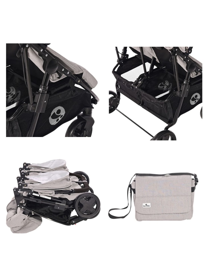 Lorelli Geschwisterkinderwagen Duo in grau günstig kaufen onesize