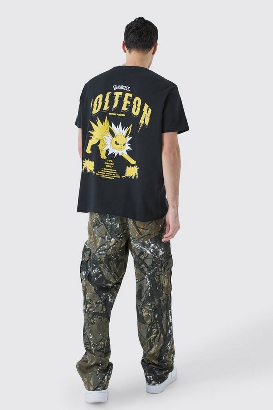 Oversize T-Shirt mit lizenziertem Pokemon Jolteau Print