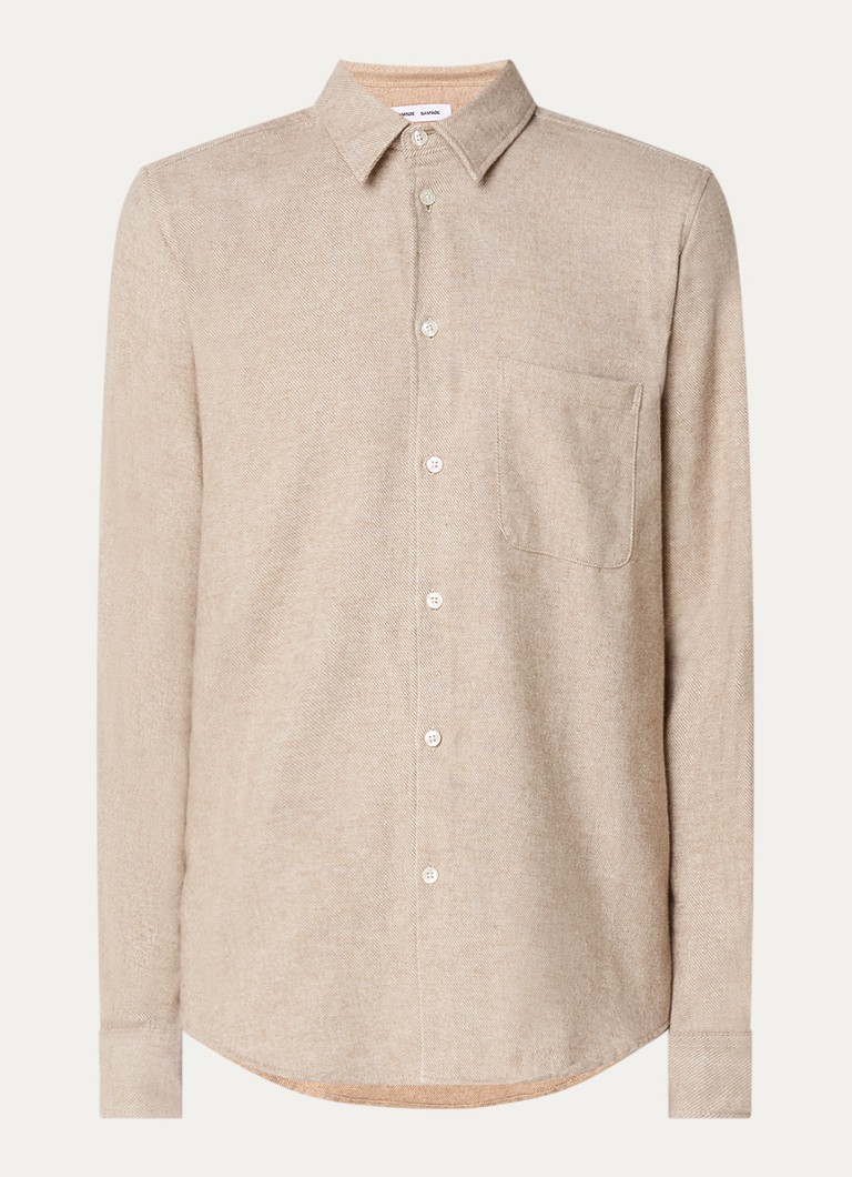 Cămașă SAMSØE Liam Classic Fit din bumbac organic