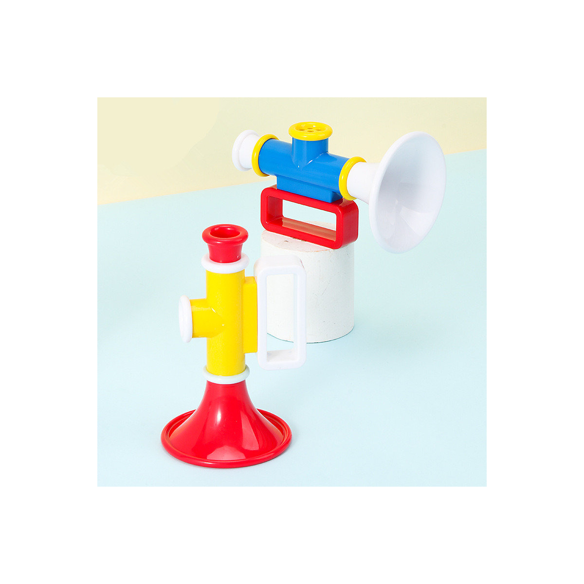 Kinderhorn Musikinstrument Simulation kleines Horn Mini-Horn Kindersimulation Trompete Spielzeug Rhythmusinstrumente