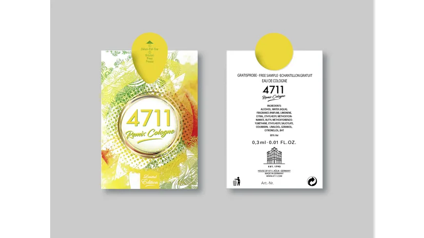 4711 Remix URBAN SUMMER Eau de Cologne Naturalspray 100 ml