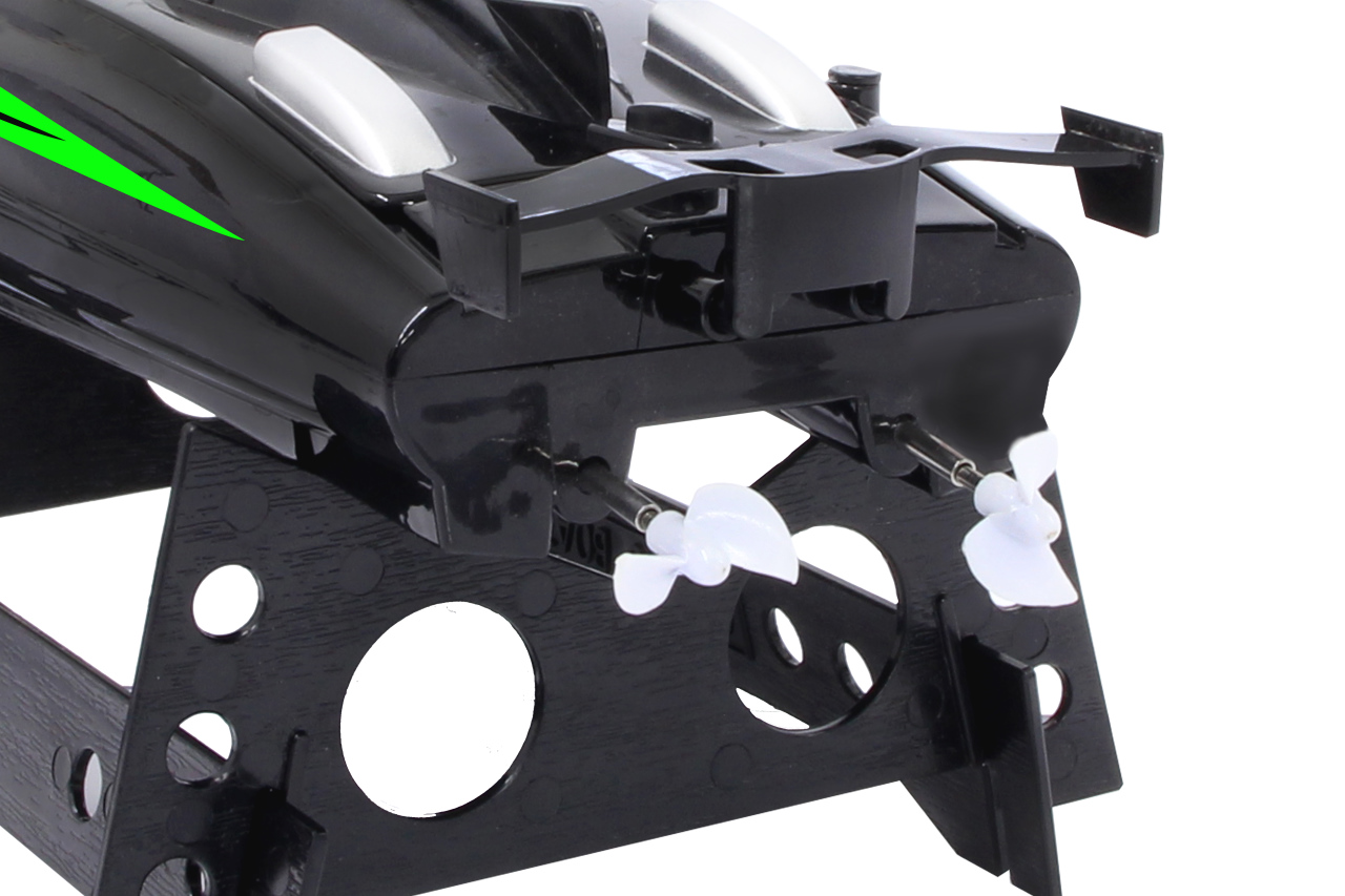 Jamara e.K. Capter Speedboot schwarz/grün LiPo 7,4V 2,4GHz